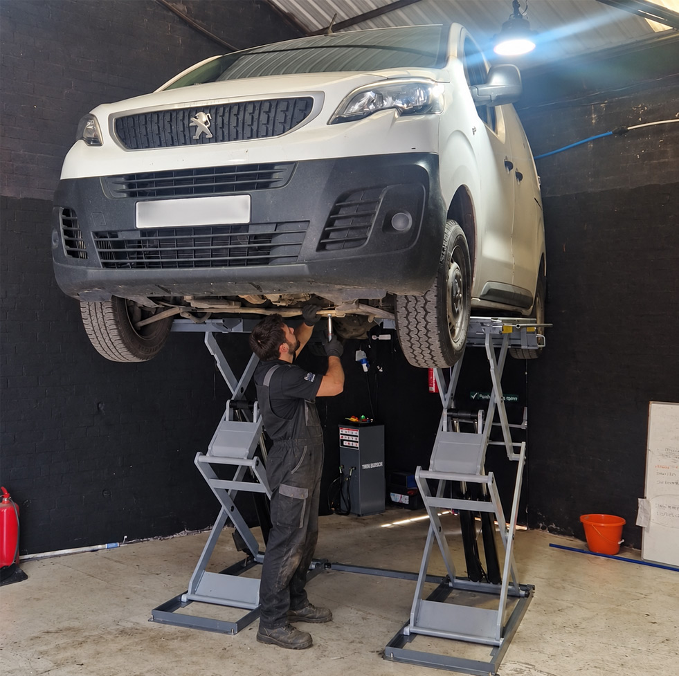 3500kg full rise double scissor car lift