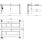 Double Wide 4 Post Car Lift for Vehicle Storage