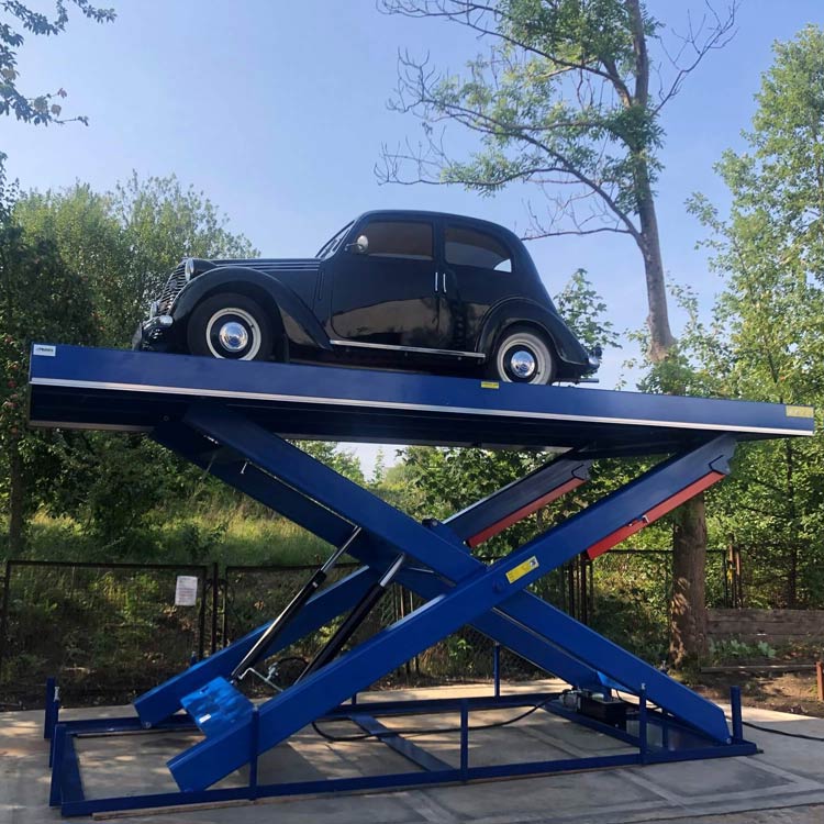 Floor-to-Floor Car Scissor Lift – Vertical Vehicle Transfer for Multi-Level Garages double wide four post lift