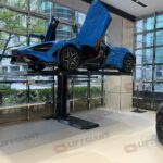 Single Post Parking Lift – 2,000kg Car Stacker